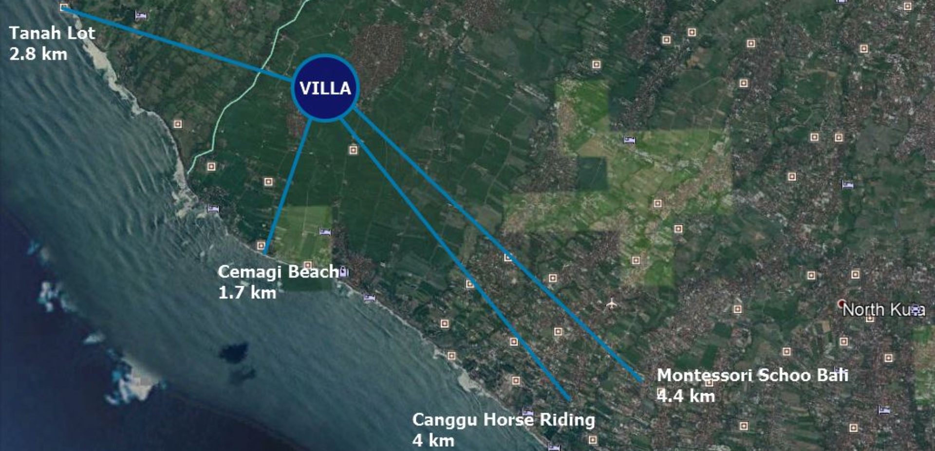 Real Estate Location in Cemagi Canggu
