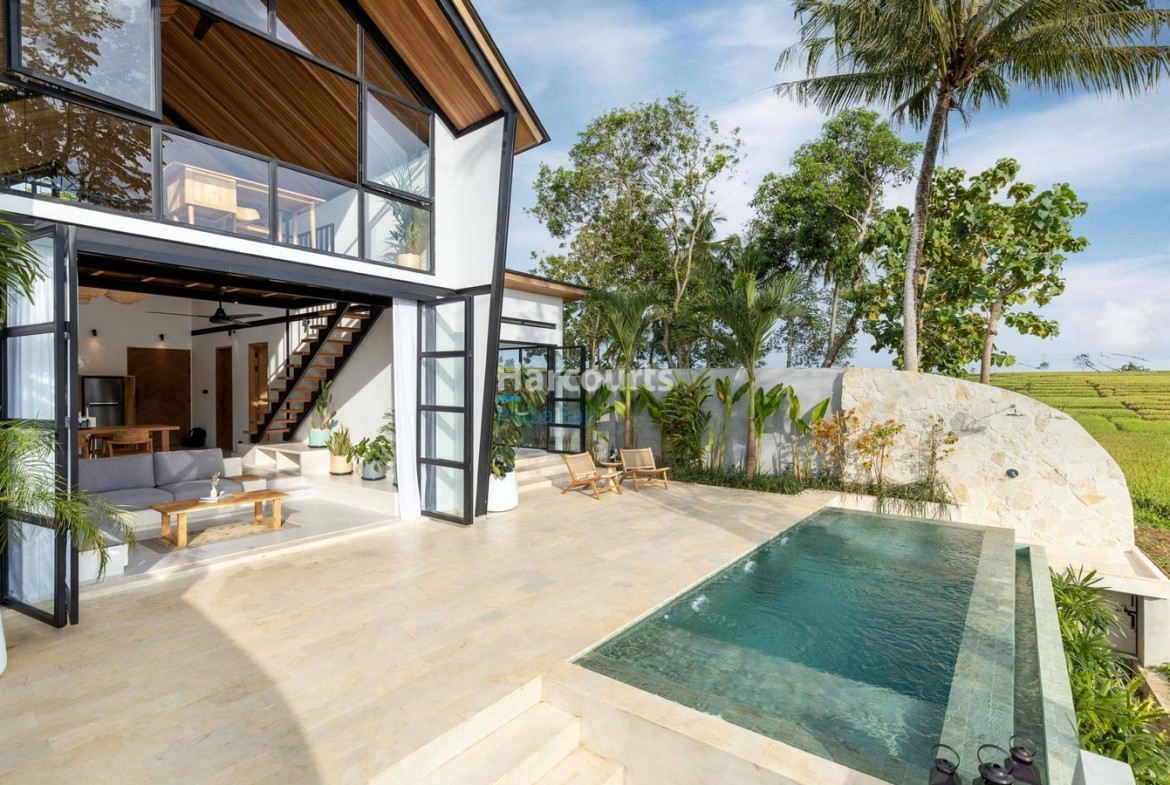 Perfect Work from Home Villa in Tabanan Bali with rice field views