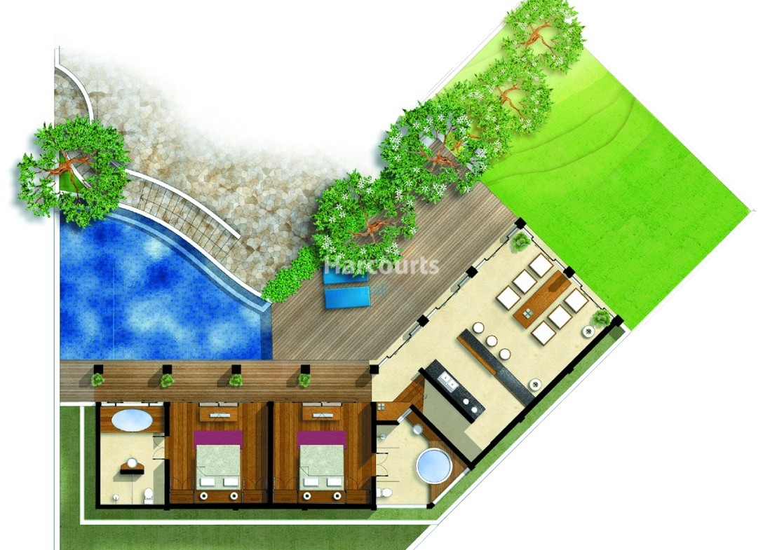 Floorplan Jimbaran Hill Bali Villa for Sale