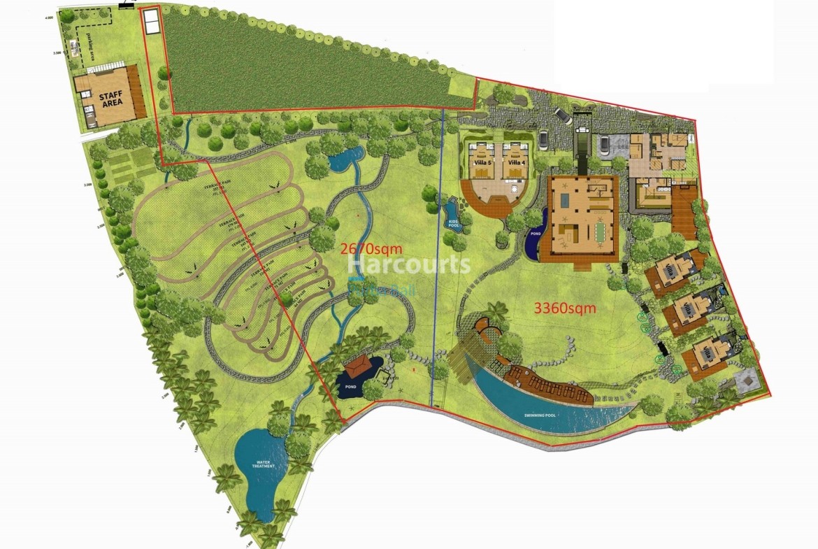 Layout One of Bali’s Top Ten Villas Close to Batu Bolong Beach