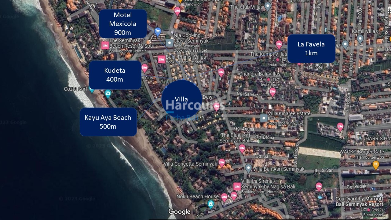 Oberoi Bali Villa Location