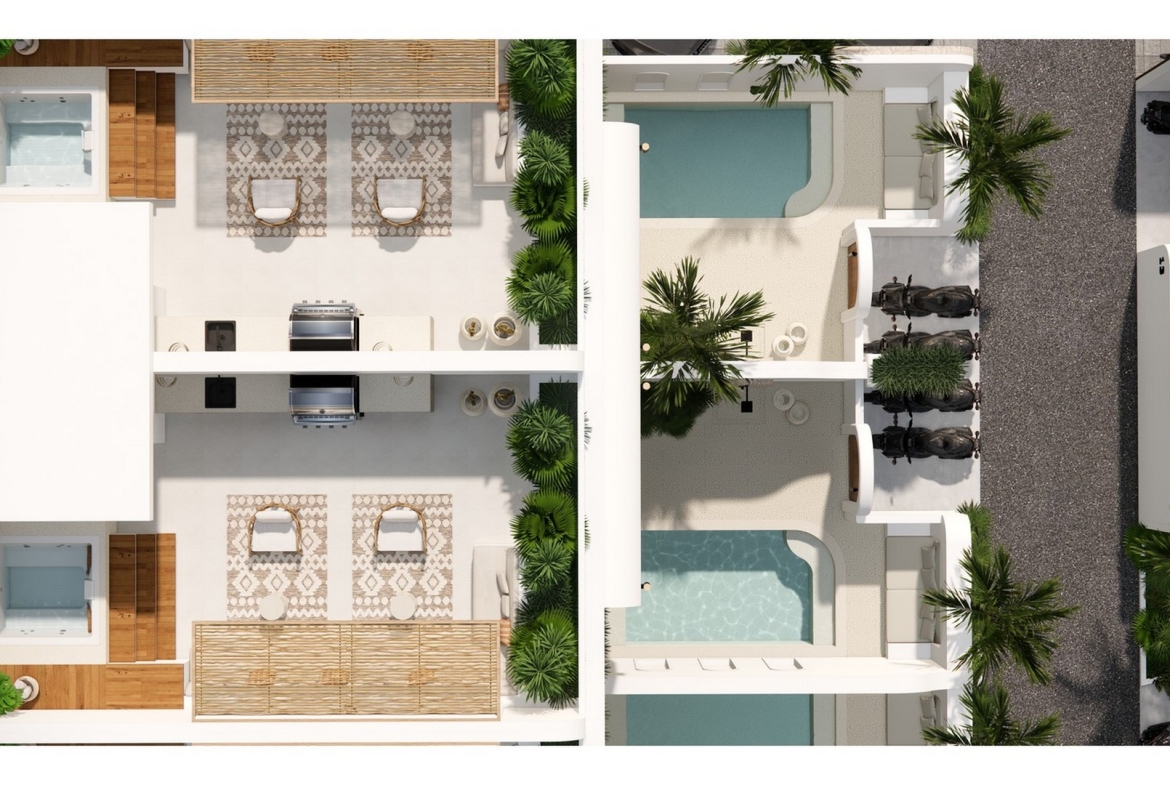 Floorplan Off-plan Bali Villa Investment in Tumbak Bayu Canggu