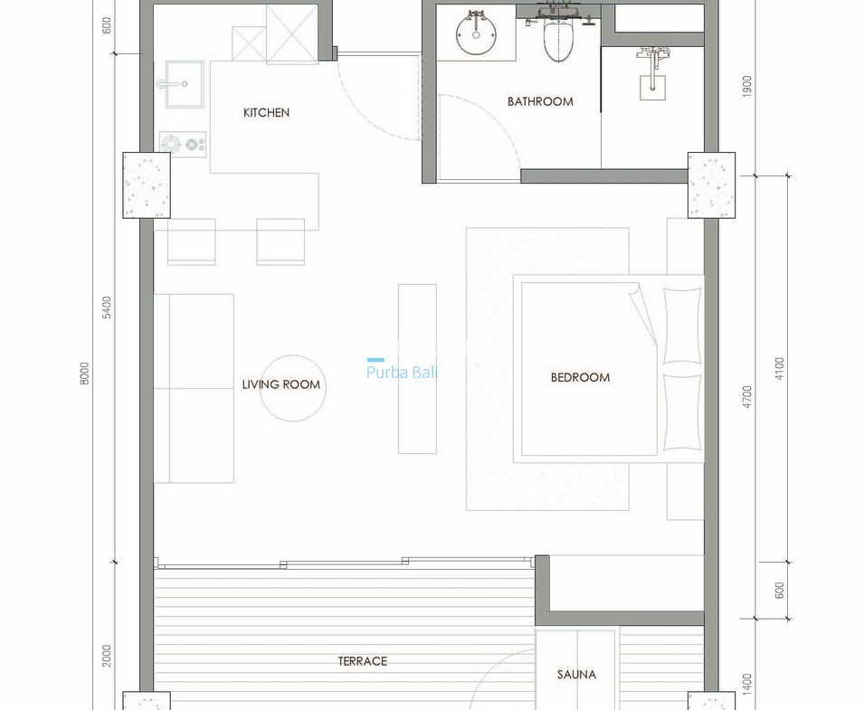 1 Bedroom Apartment - Canggu's Newest Apartment - with Gourmet Michelin-Star Chefs in Batu Bolong Bali