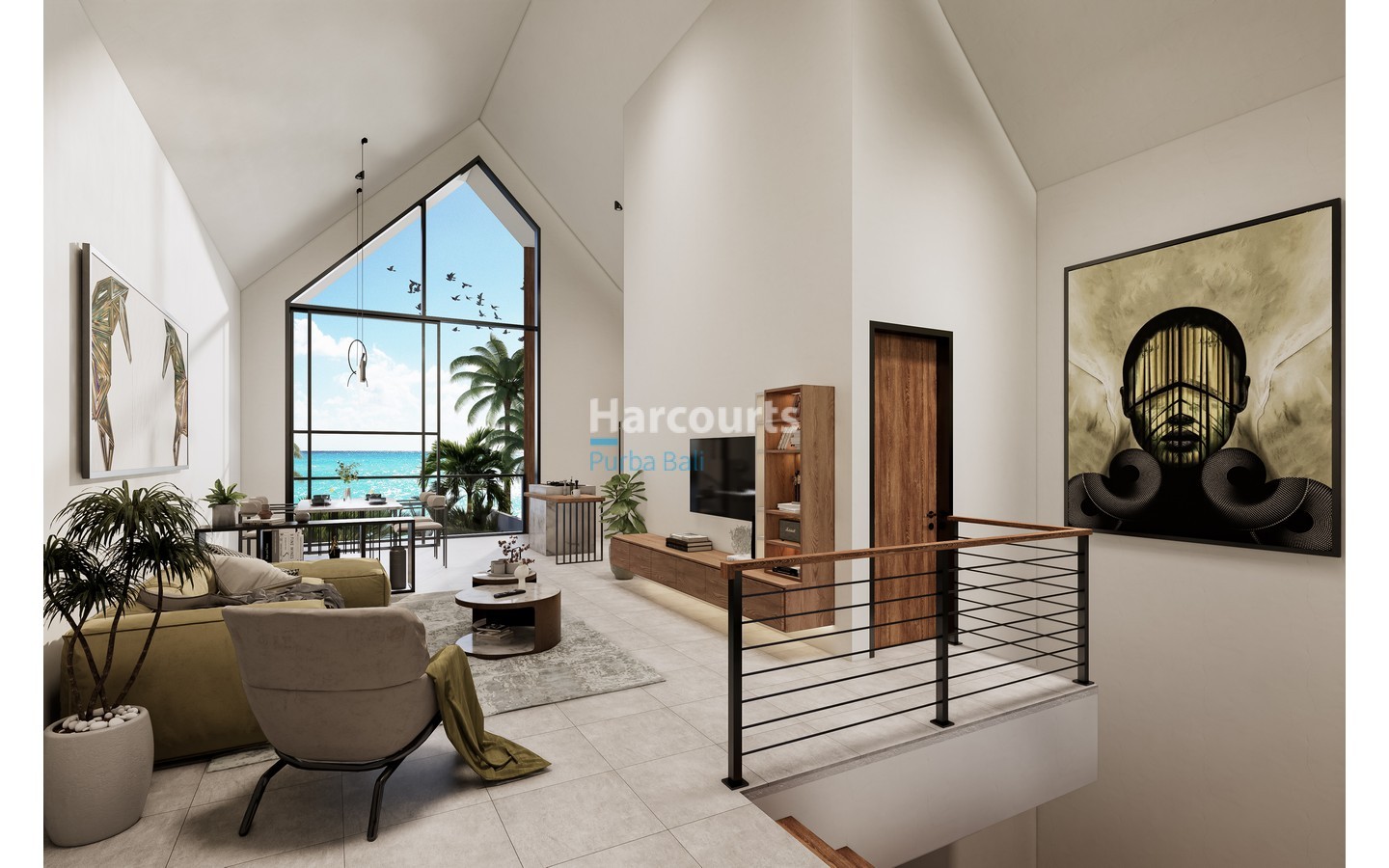 Loft - Living Room - Nusa Dua Villa, Ocean Views - Remarkable Turnkey Development Project - Bali