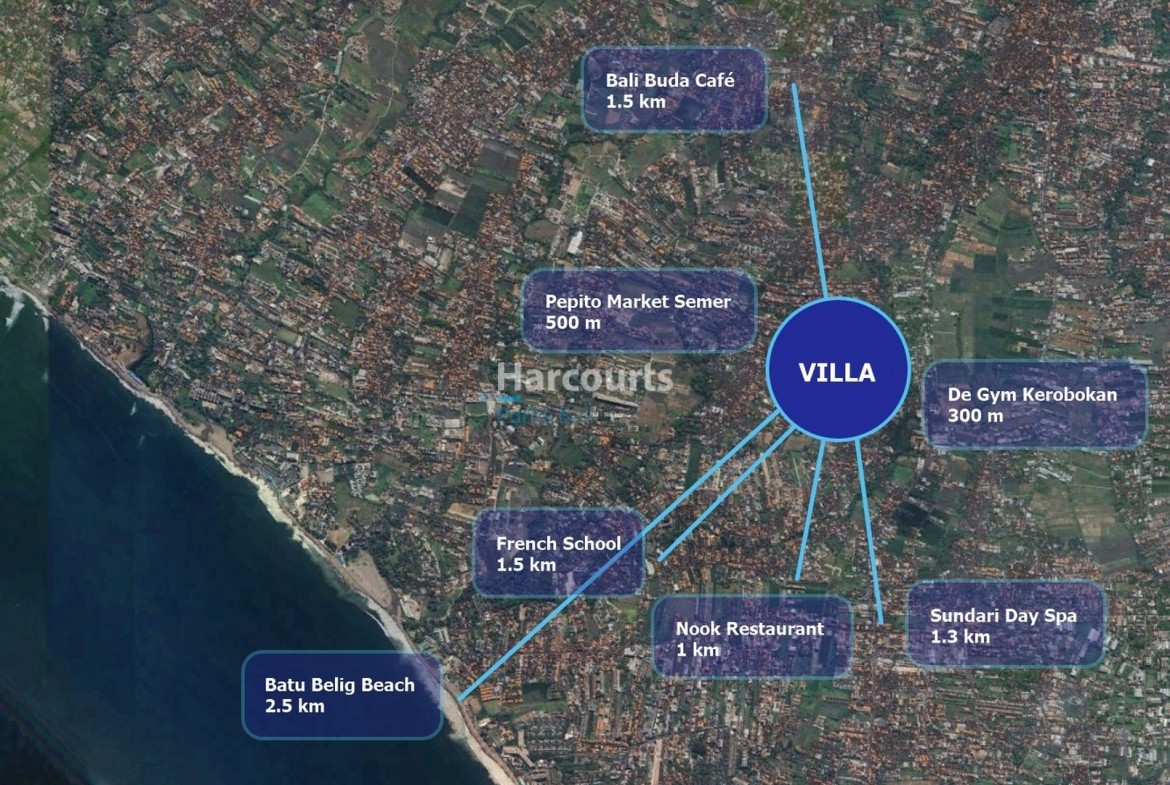 villa location nearby attractions