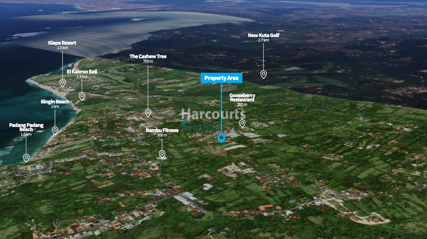 Satelite Pictures Bingin Land