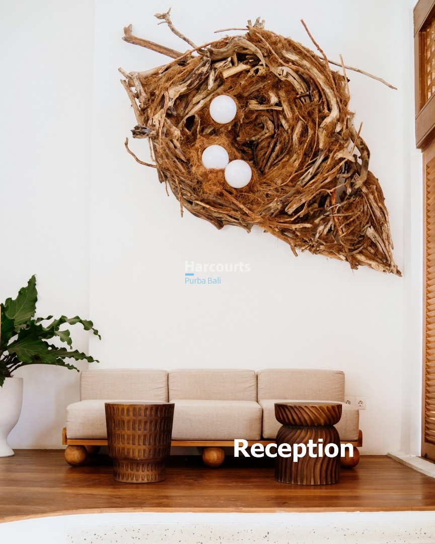 Bingin Reception Nest Wall Art Wooden Stools