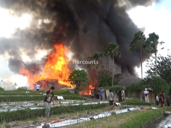 Fire villa in balil mag insurance harcourts purba bali