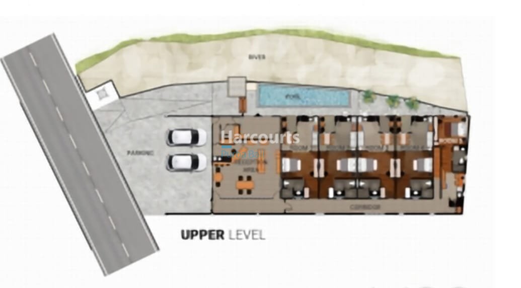 Jimbaran Apartment Complex Site Plan Riverside Pool