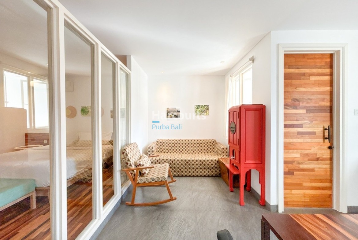 Jimbaran Apartment Red Cabinet Rocking Chair