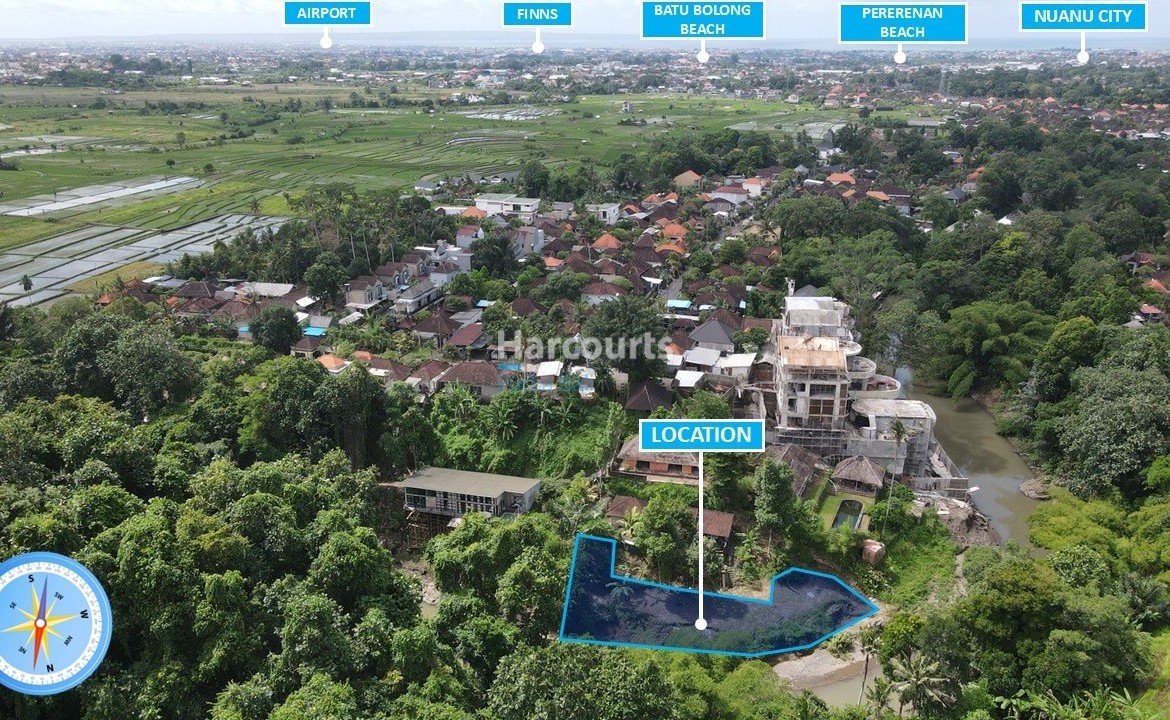 Cepaka Riverfront Land Offered Tropical Modern