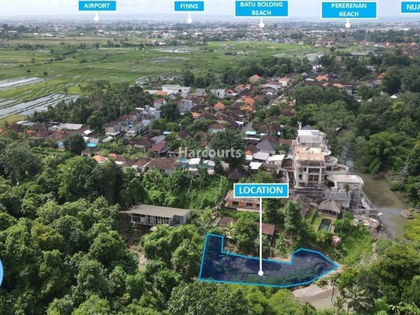 Cepaka Riverfront Land Offered Tropical Modern