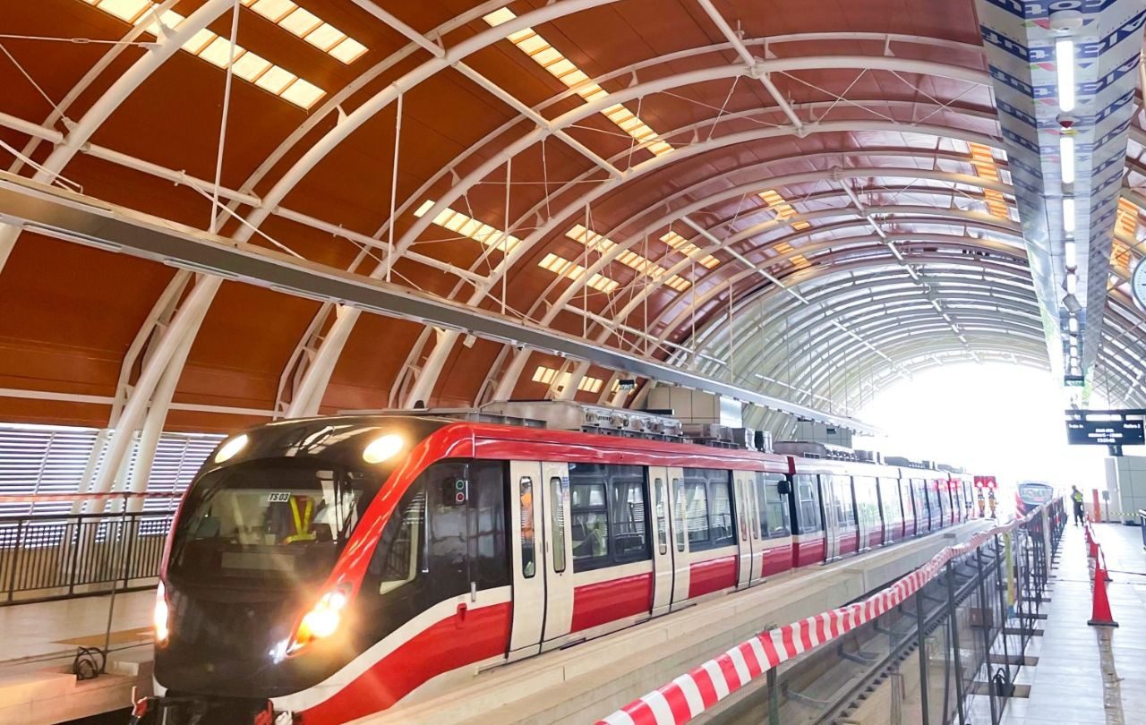 An LRT train in Jakarta for illustration. Photo: PT KAI