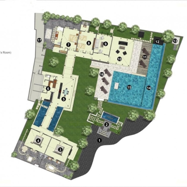 Spacious Luxury Villa Layout