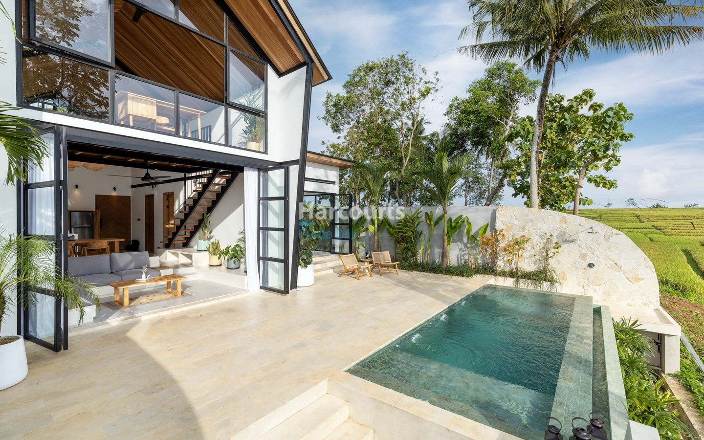 Perfect Work from Home Villa in Tabanan Bali with rice field views