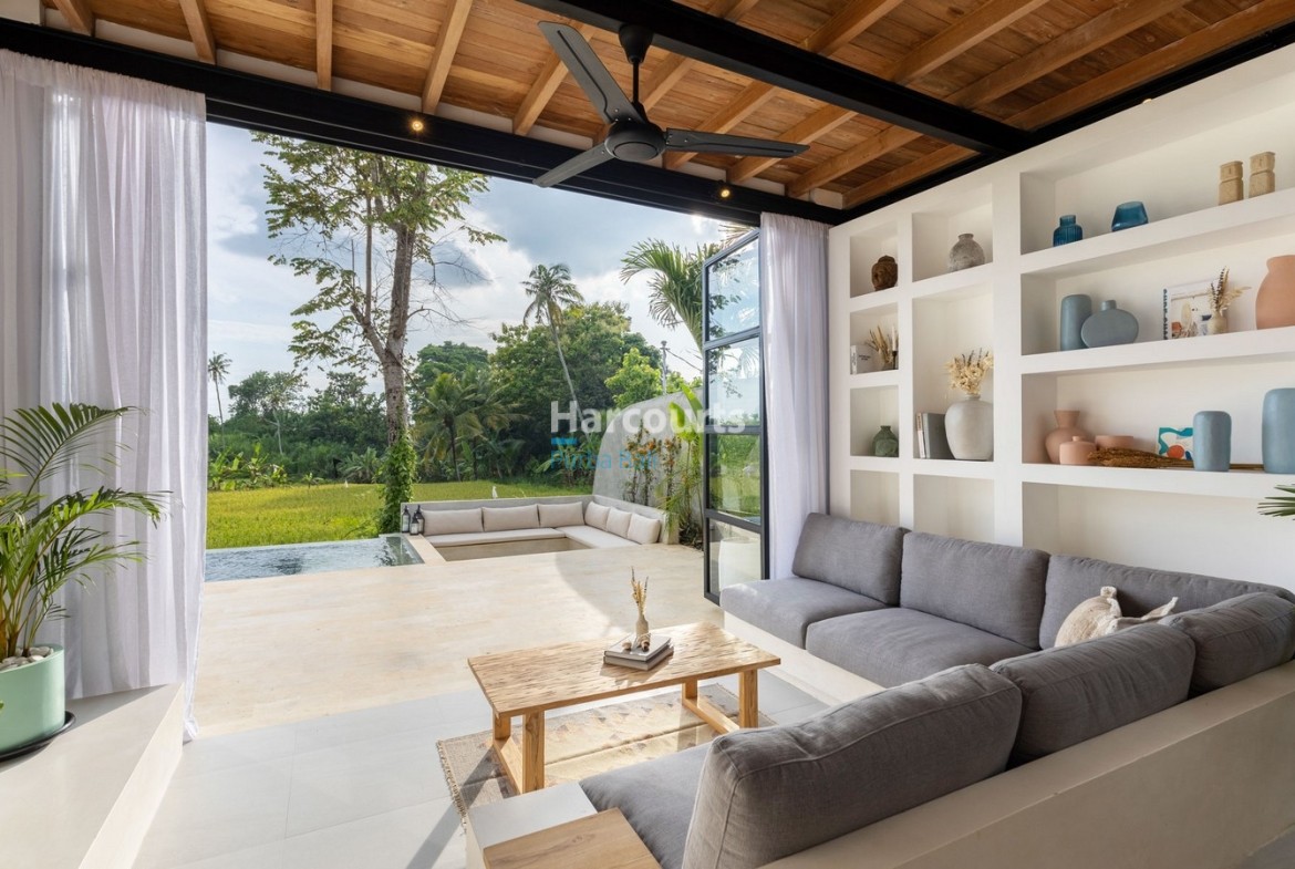 Perfect Work from Home Villa in Tabanan Bali with rice field views