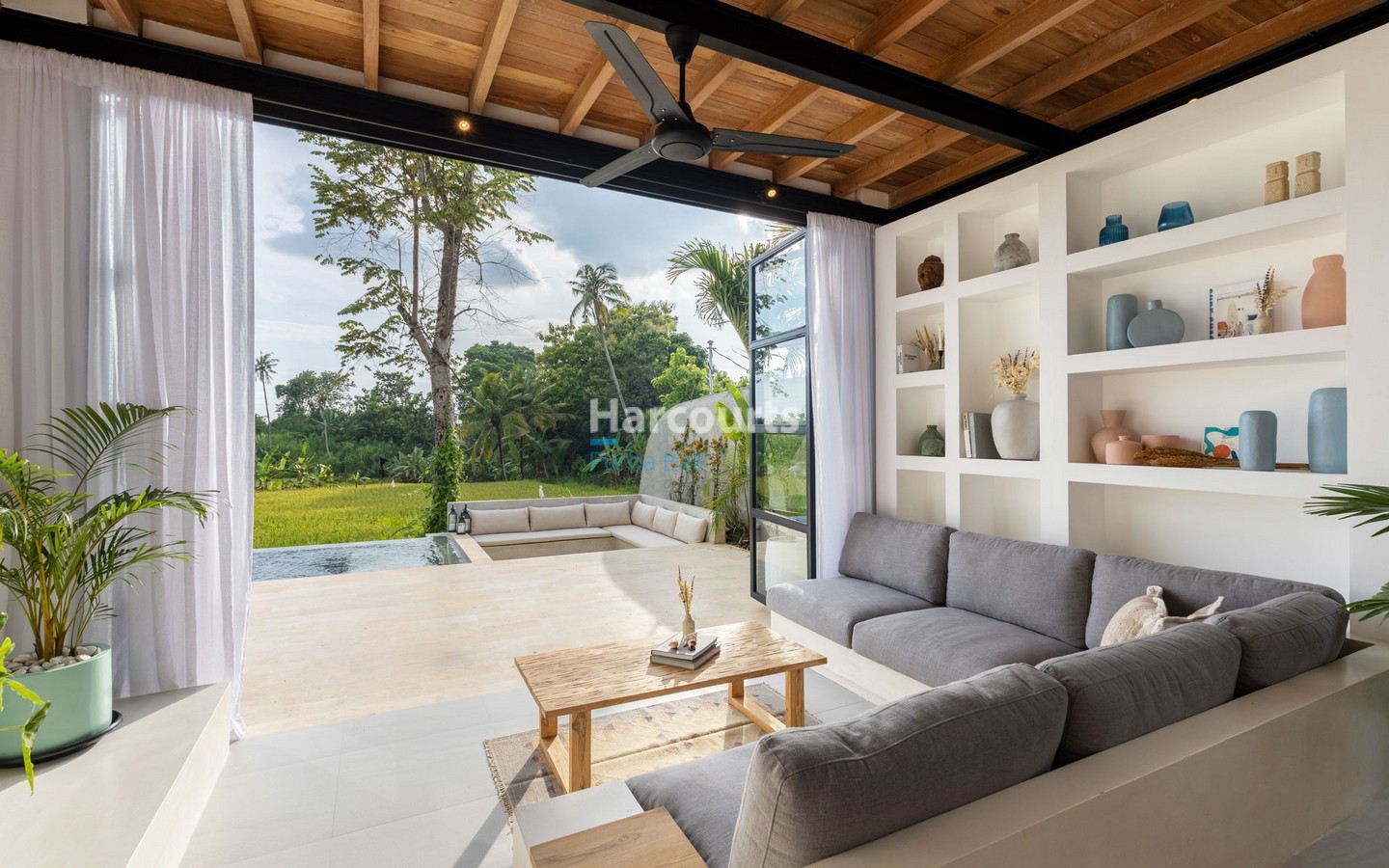Perfect Work from Home Villa in Tabanan Bali with rice field views