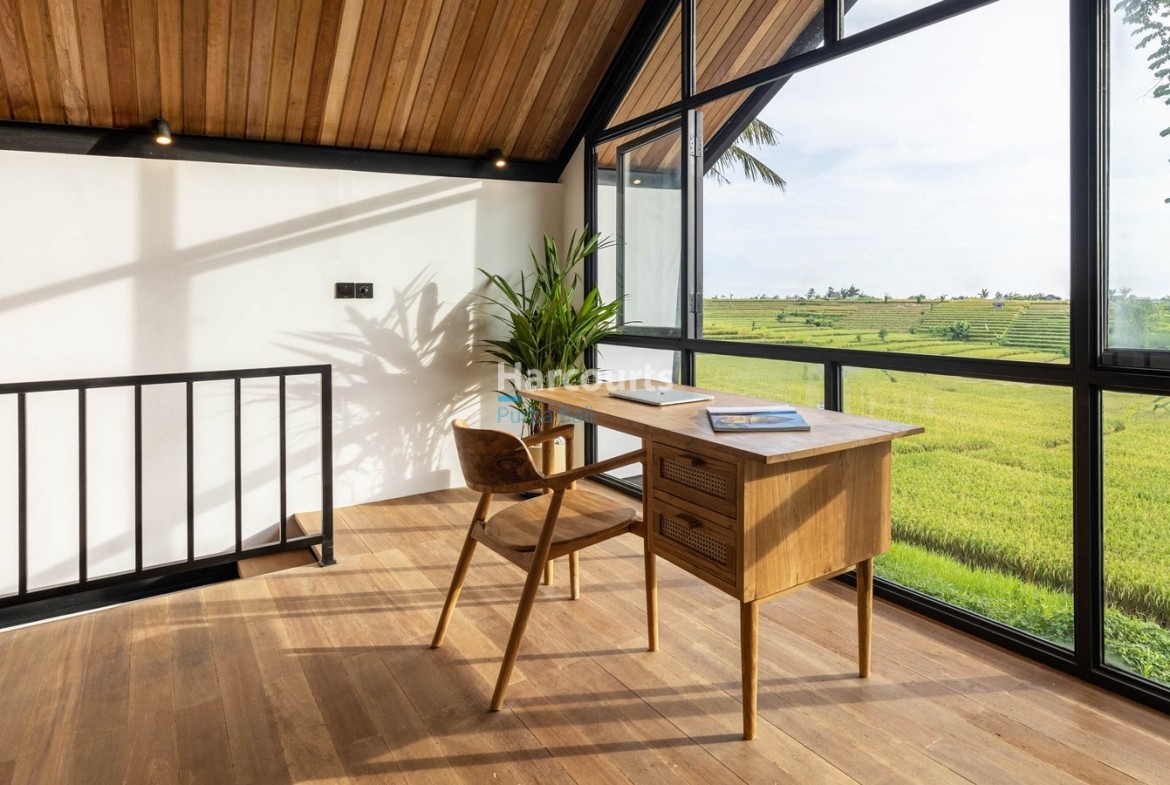Perfect Work from Home Villa in Tabanan Bali with rice field views