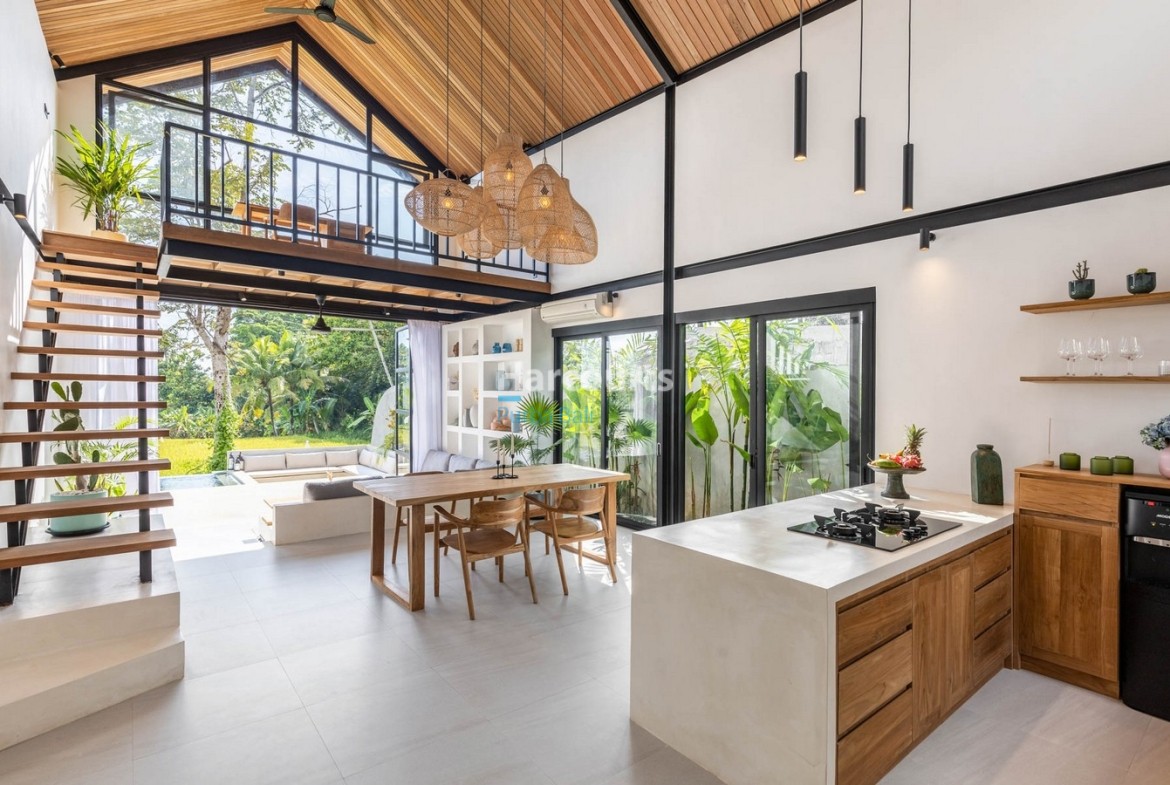 Perfect Work from Home Villa in Tabanan Bali with rice field views
