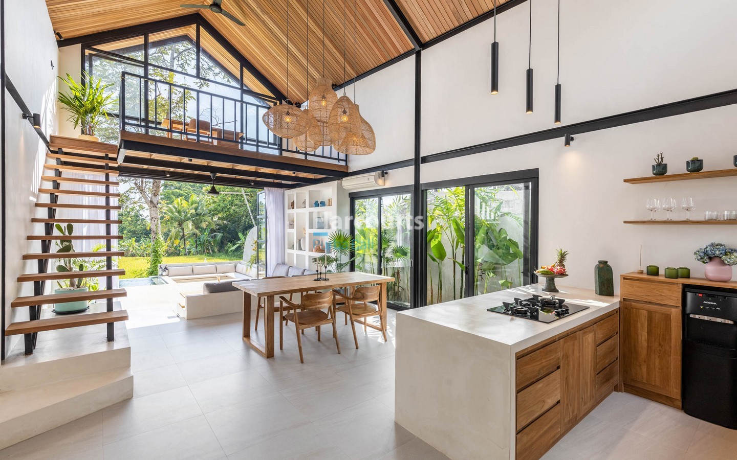 Perfect Work from Home Villa in Tabanan Bali with rice field views