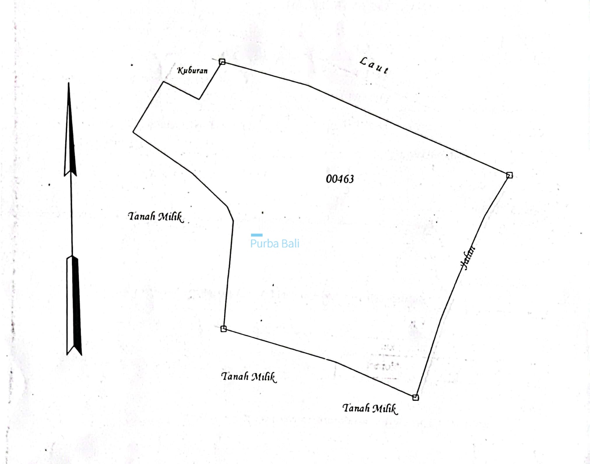 Layout Karangasem Amed Bali Land for sale Freehold