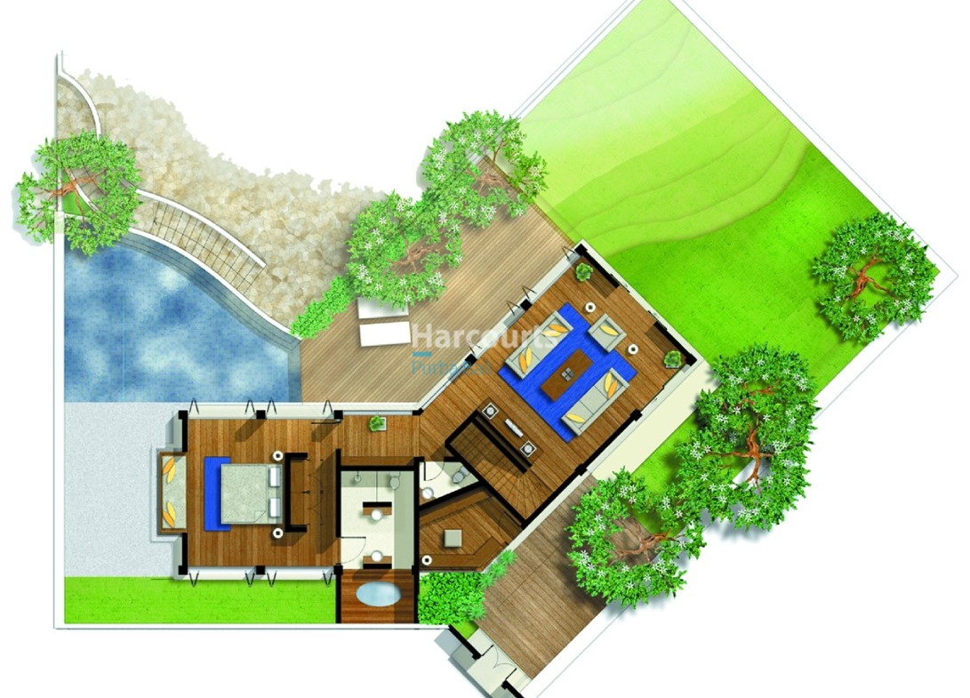Floorplan Jimbaran Hill Bali Villa for Sale