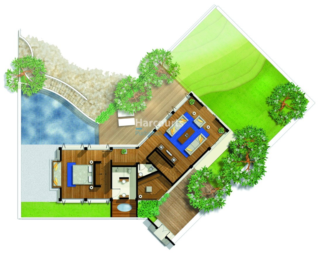 Floorplan Jimbaran Hill Bali Villa for Sale