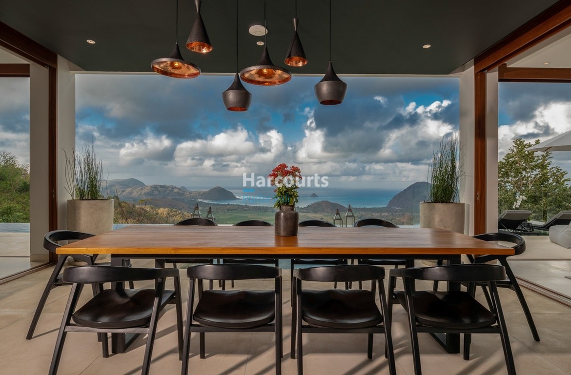 Nestled into the hillside in South Lombok, the villa has a private infinity pool offering stunning panoramic ocean views all fully managed with access to daily butler and housekeeping services.