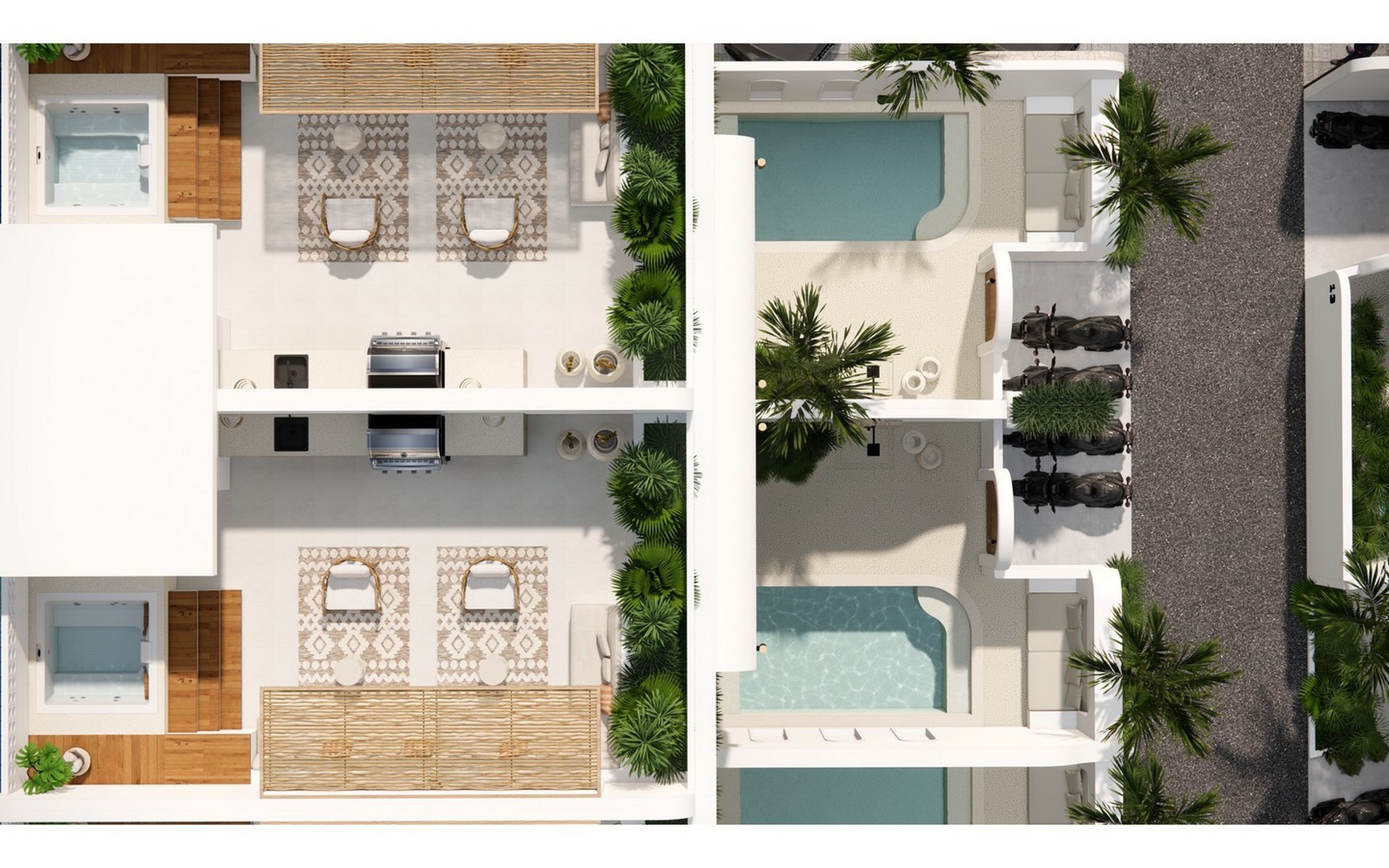 Floorplan Off-plan Bali Villa Investment in Tumbak Bayu Canggu