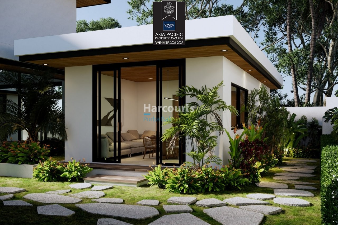 Bingin Bali Cottage Modern Facade Stone Pathway