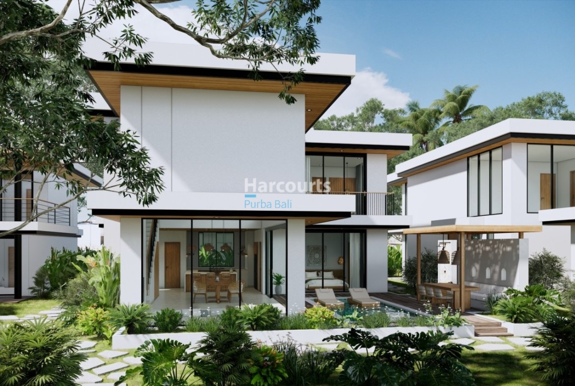 Bingin Bali Villa Courtyard Pool Modern Tropical