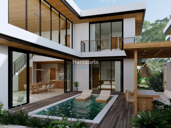 Bingin Bali Villa Courtyard Pool Wooden Decking