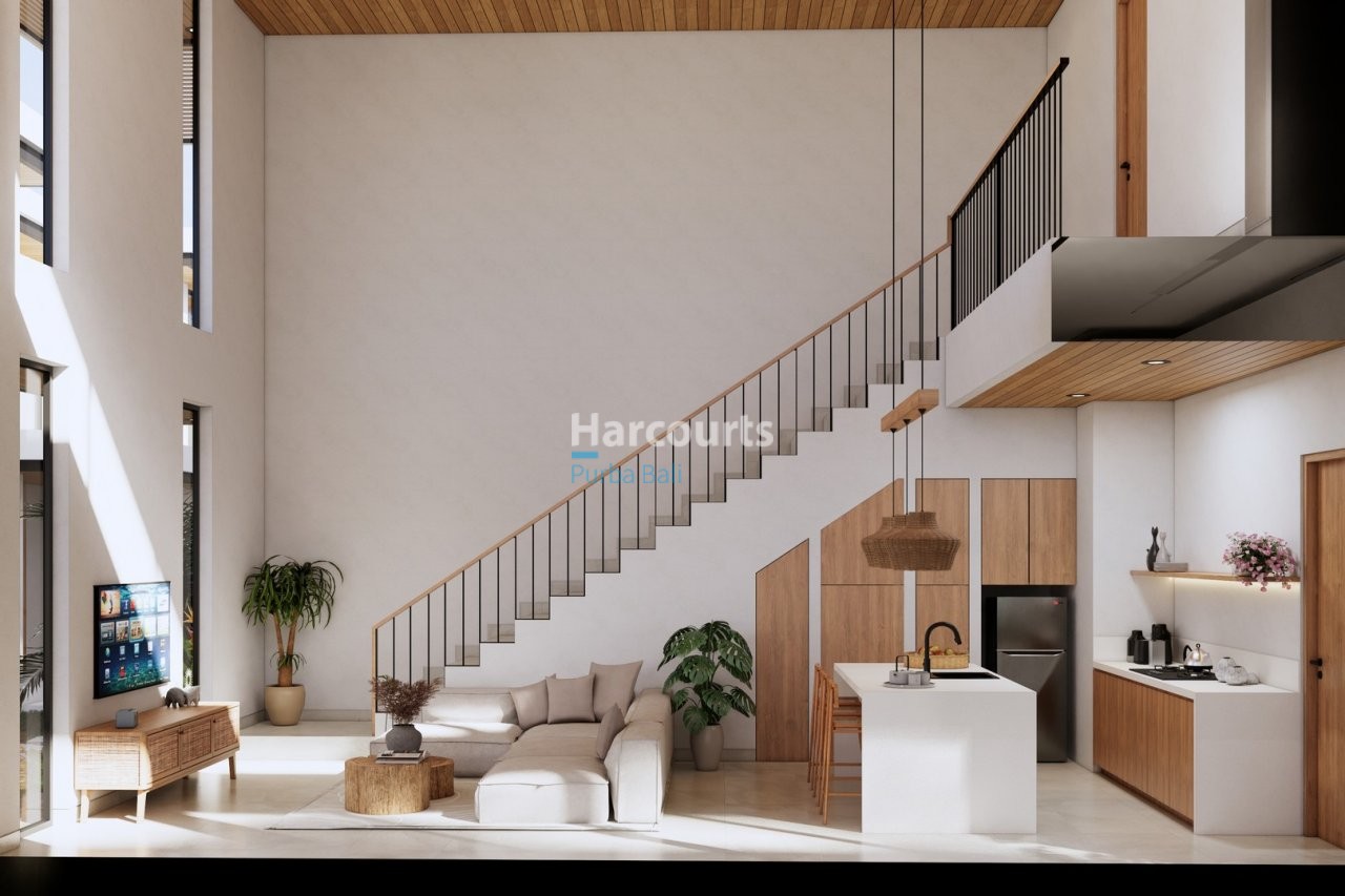 Bingin Bali Villa Leasehold Open Plan Living Staircase