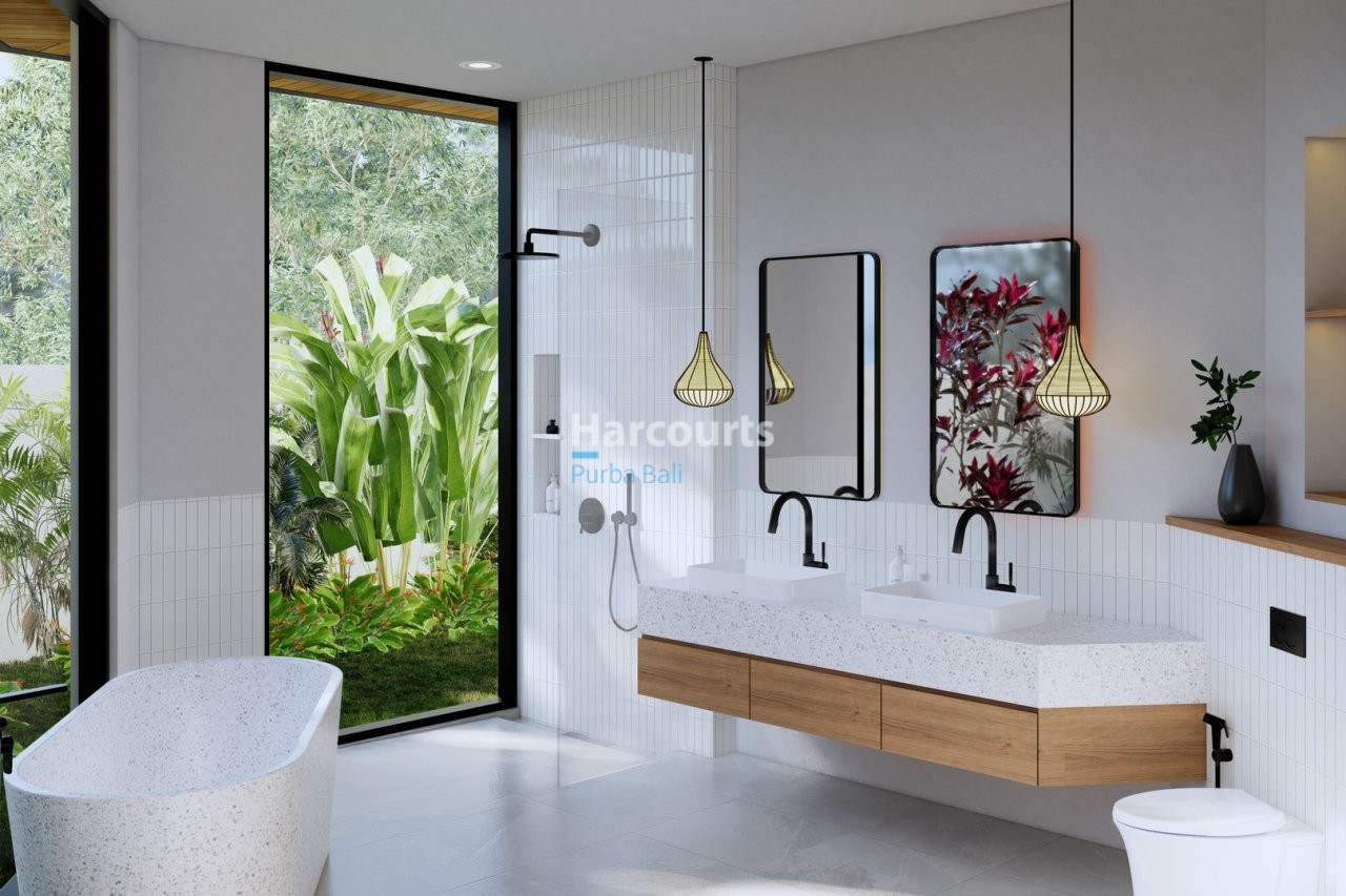 Bingin Villa Bathroom Tropical Garden View