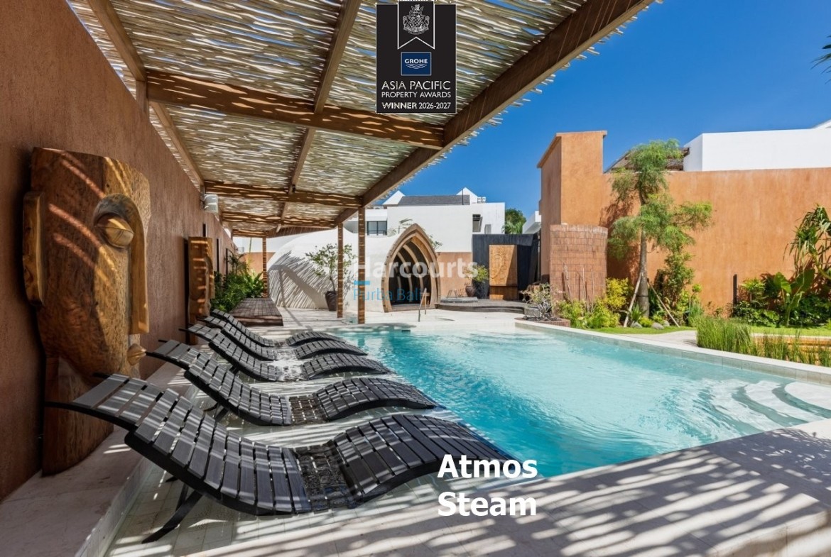 Bingin Villa Cottage Lagoon Pool Wooden Sculpture