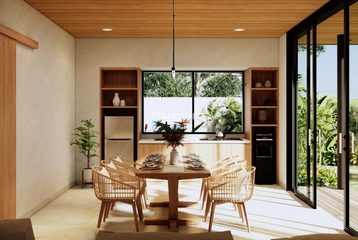 Bingin Villa Leasehold Rattan Chairs Wooden Ceiling