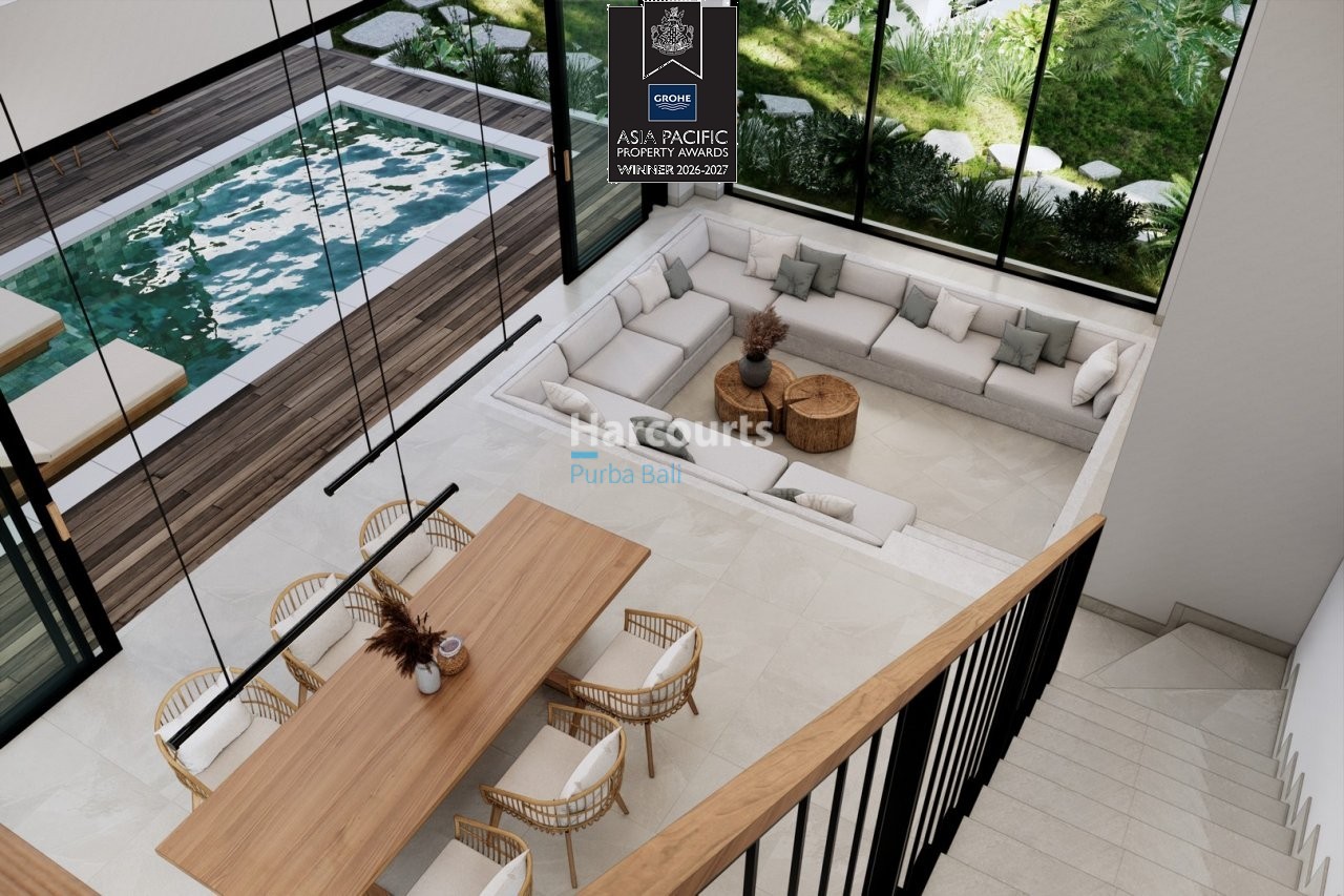 Bingin Villa Poolside Dining Sunken Lounge