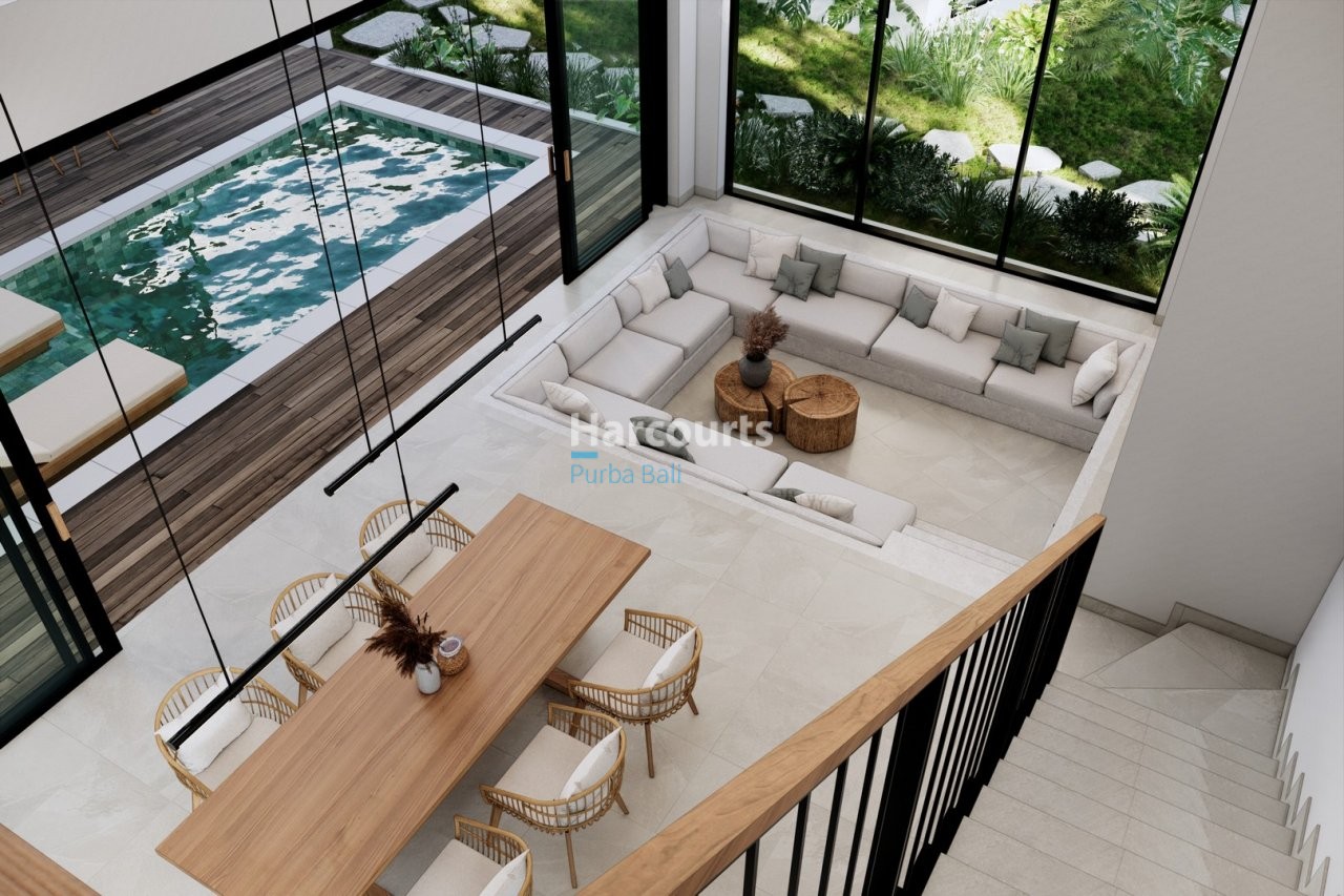 Bingin Villa Poolside Dining Sunken Lounge