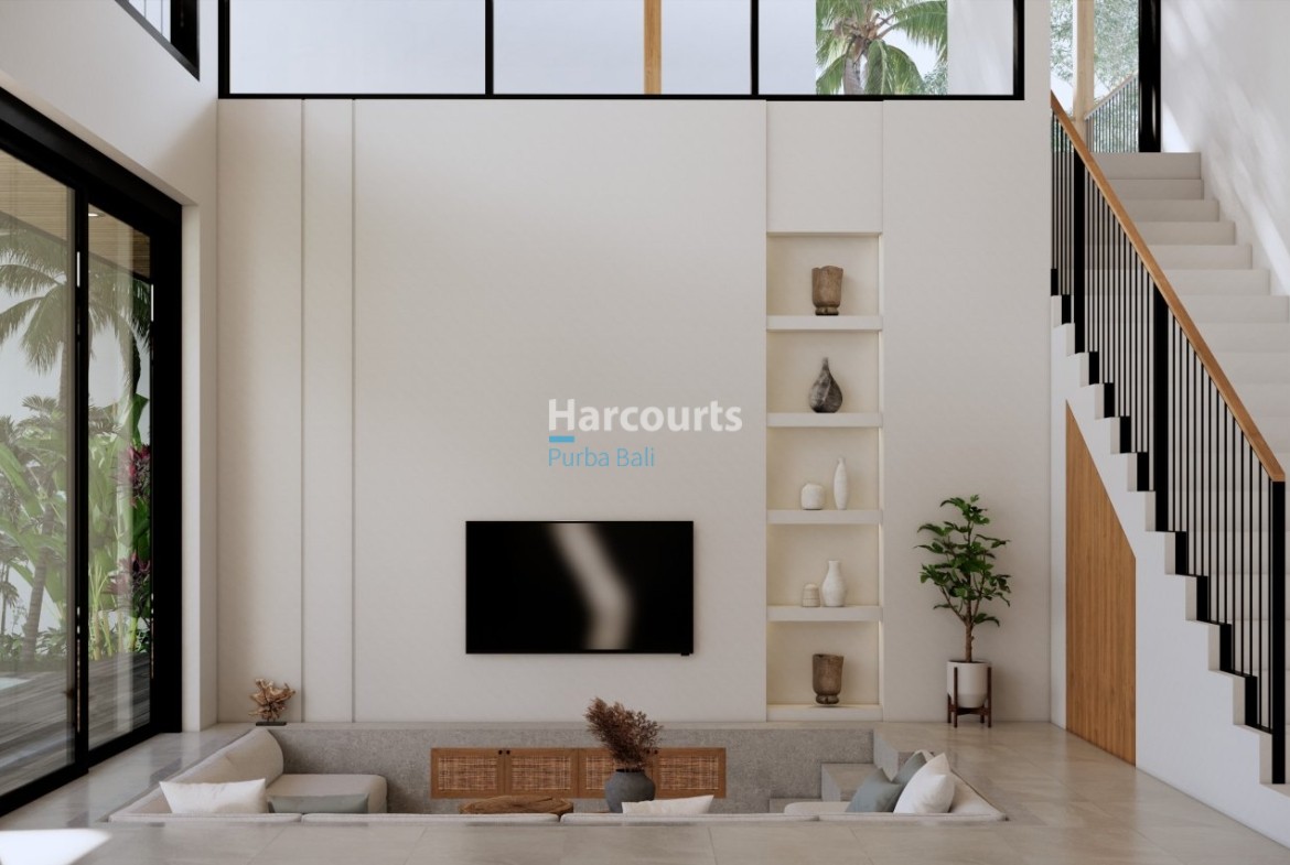 Bingin Villa Sunken Living Room Stairs