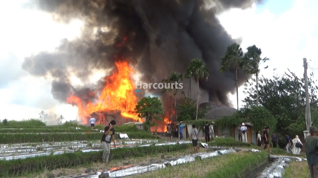 Fire villa in balil mag insurance harcourts purba bali
