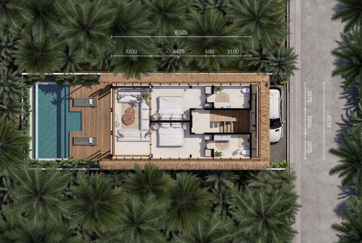 Space Natural Garden Ceilings Pool Circulation