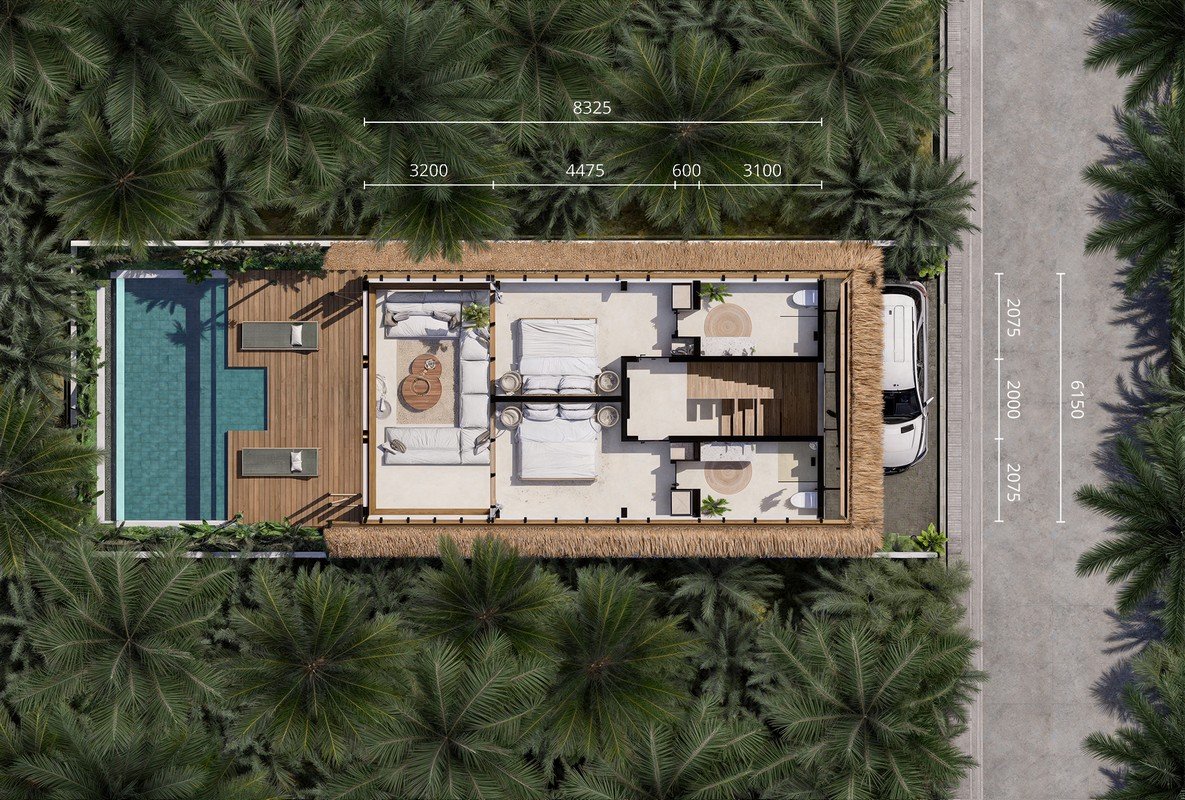 Space Natural Garden Ceilings Pool Circulation