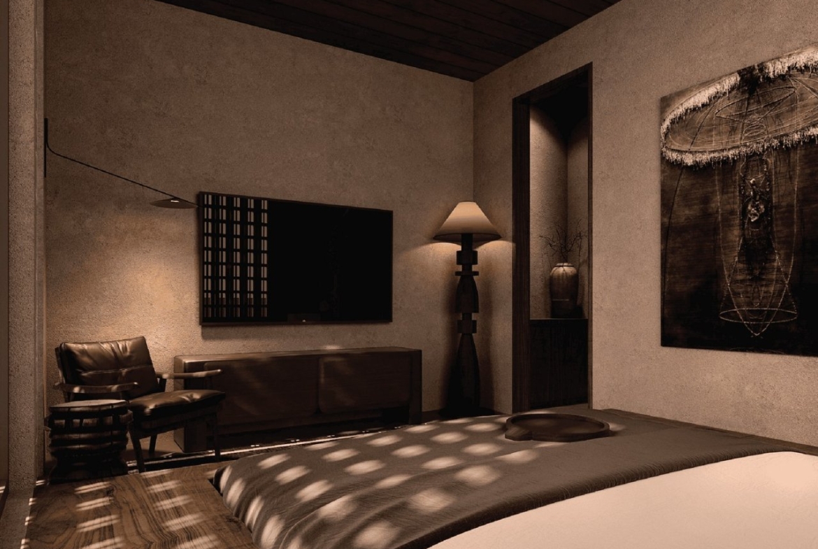 Artwork Holiday Open Plan Ricefield Generous Textured