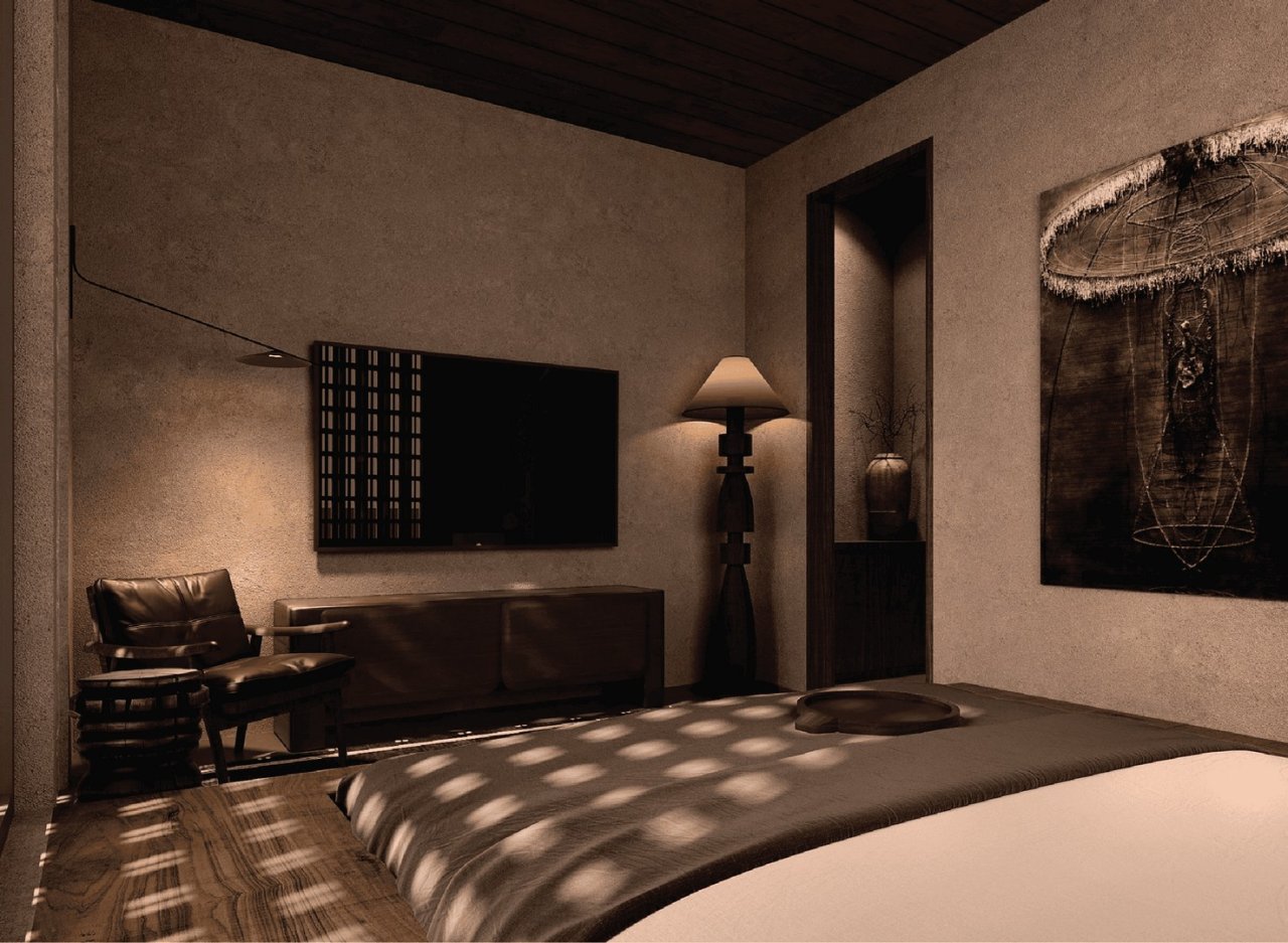 Artwork Holiday Open Plan Ricefield Generous Textured