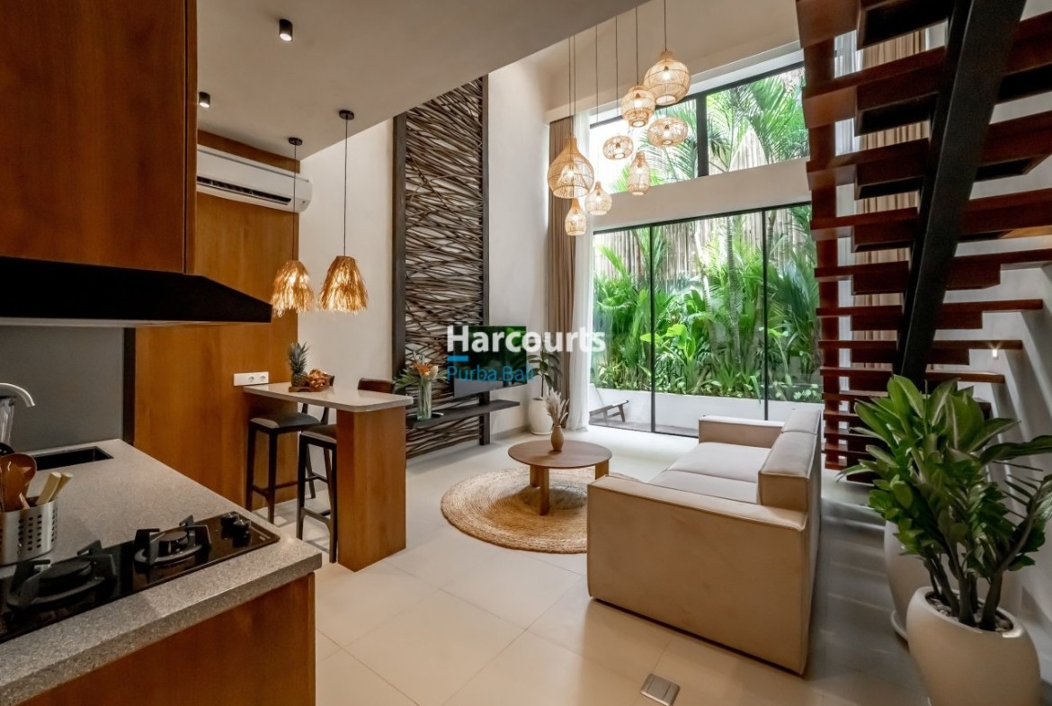 Berawa Beach Villa Open Plan Living Jungle View