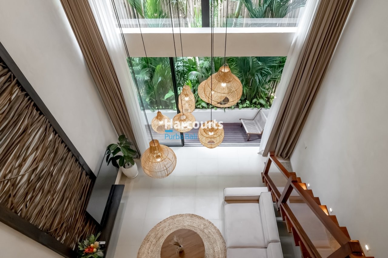 Berawa Villa Leasehold Bamboo Pendant Lights Jungle View