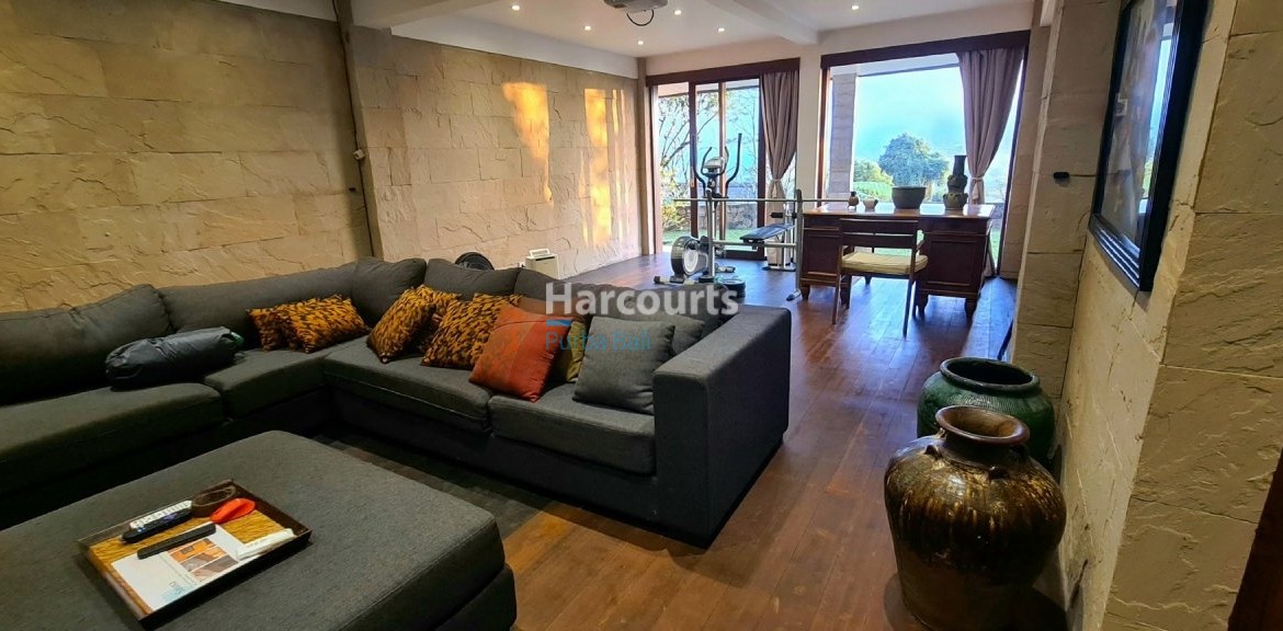Freehold Bali Villa Beratan Lake View Living Room 1
