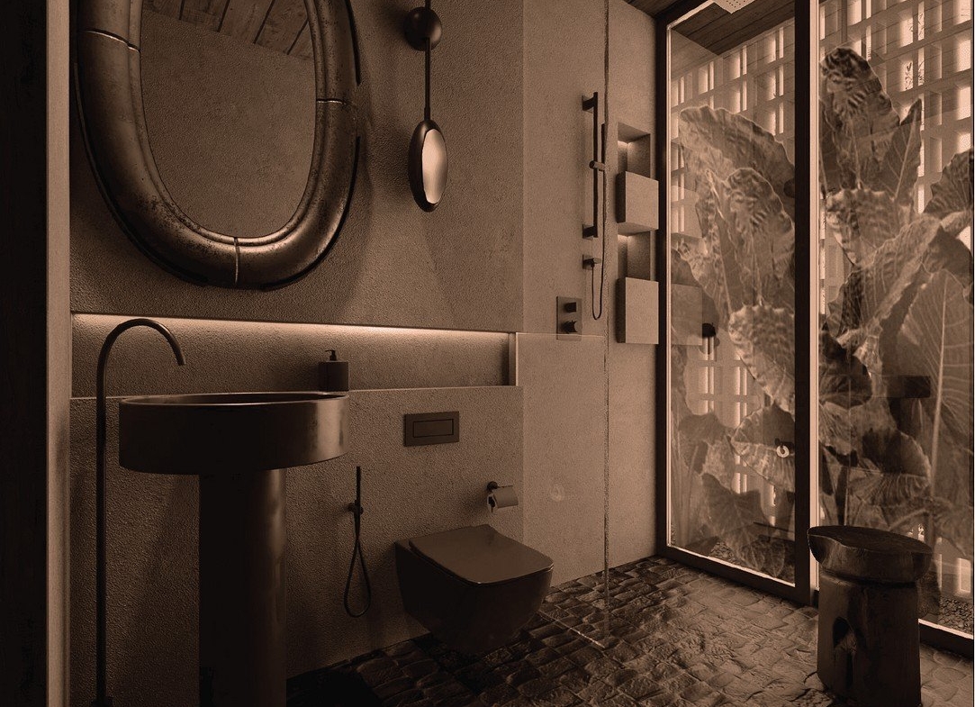 Garden Invite Stone Modern Bench Textured