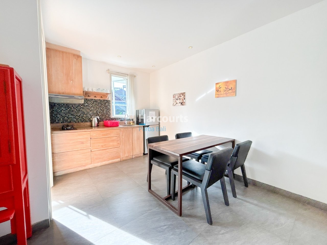 Jimbaran Apartment Mosaic Backsplash Kitchen Dining