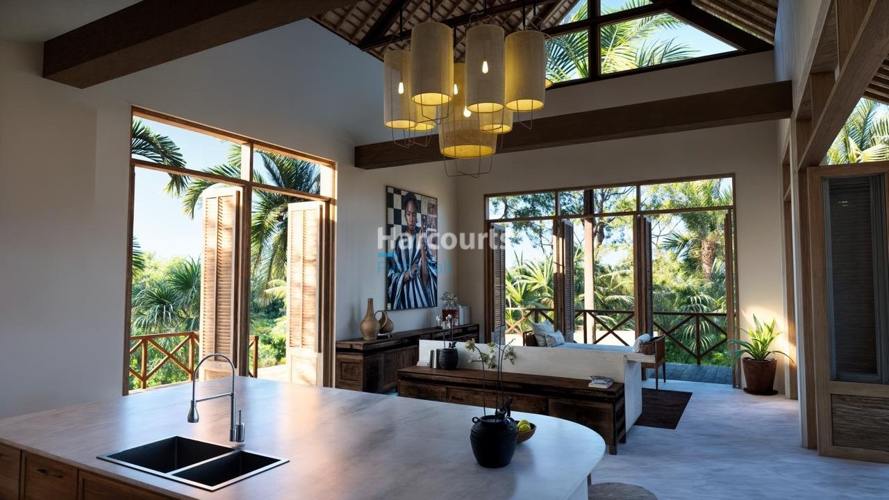 Kaba Kaba Villa Interior Jungle View Island Kitchen